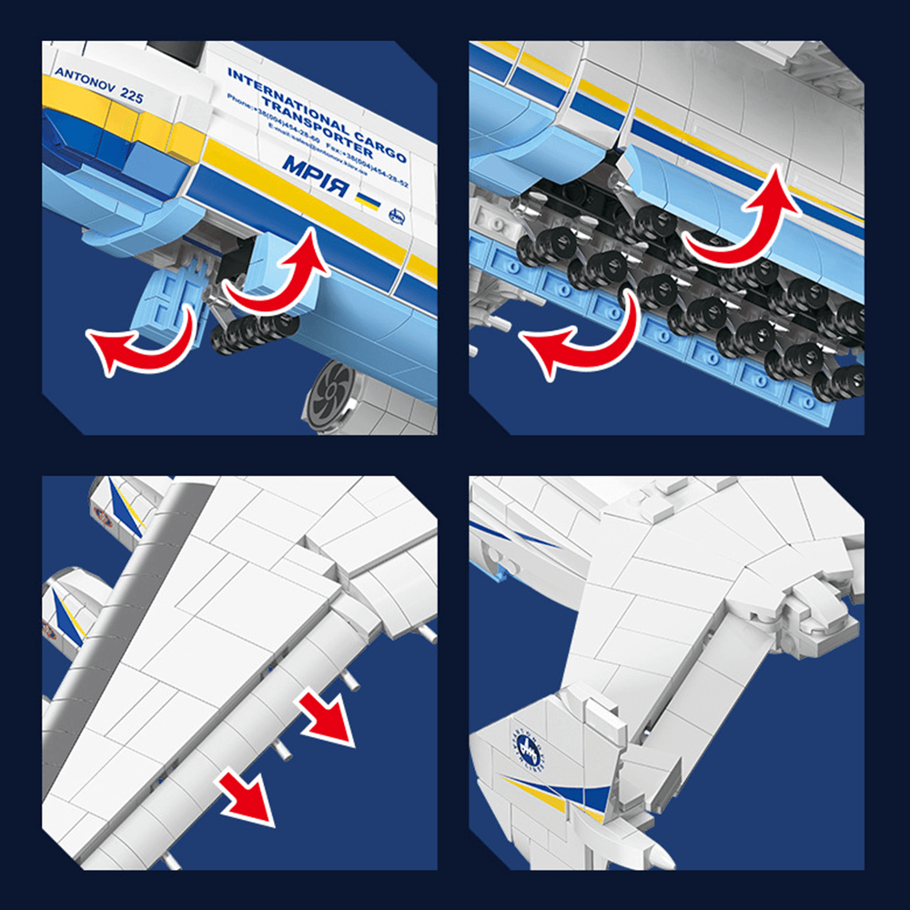 The Antonov AN-225 1727pcs