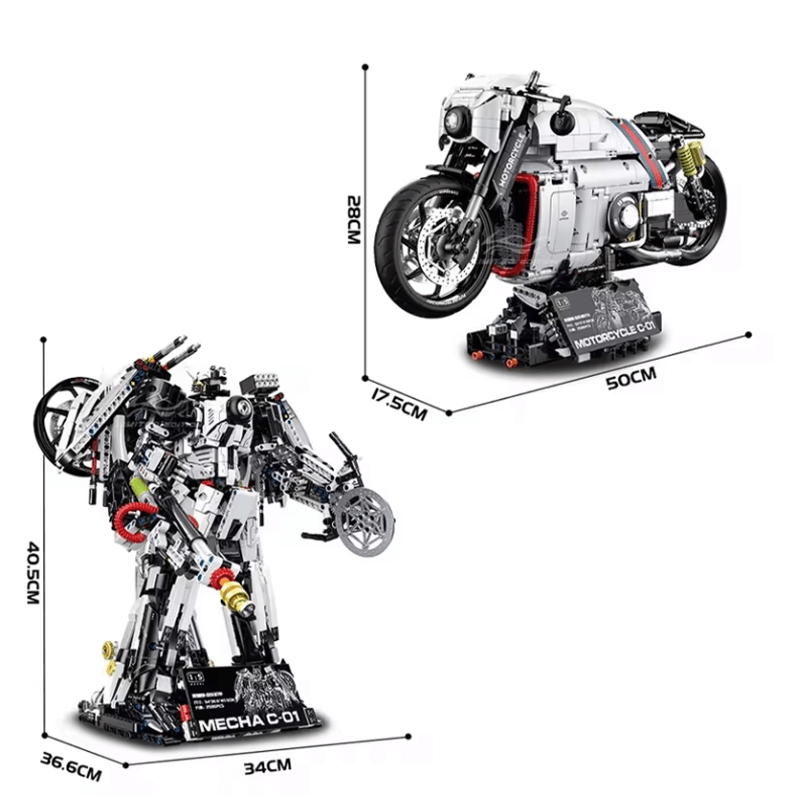 Explosion Mecha Sports Bike 2615pcs