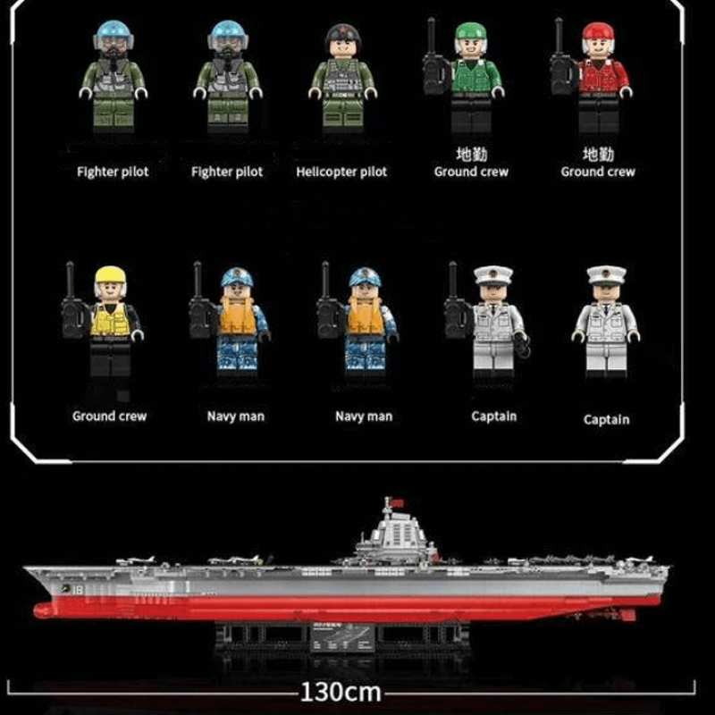 Aircraft Carrier 1:250 7017pcs