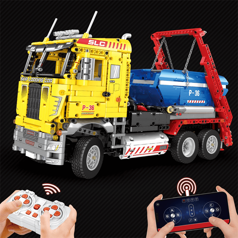 Remote Controlled Skip Dump Truck 1917pcs