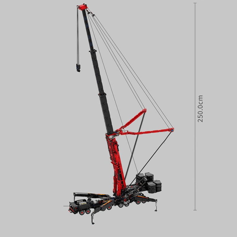 Red Edition Remote Controlled Crane 9176pcs