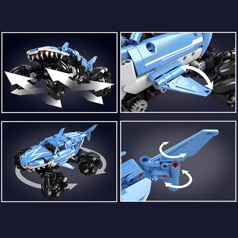 Remote Controlled Omnidirectional Shark 785pcs