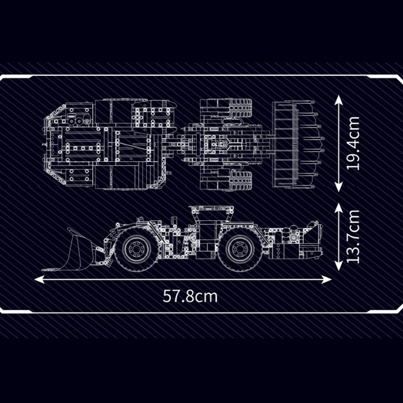 Remote Controlled Mine Loader 1395pcs