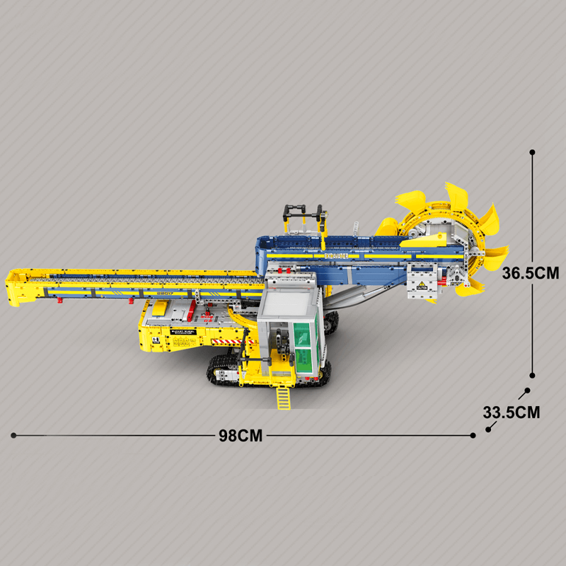 Remote Controlled Bucket Wheel Excavator 3187pcs