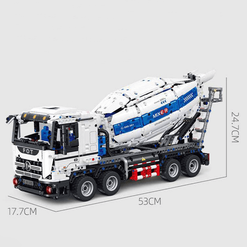 Remote Controlled Cement Truck 2431pcs