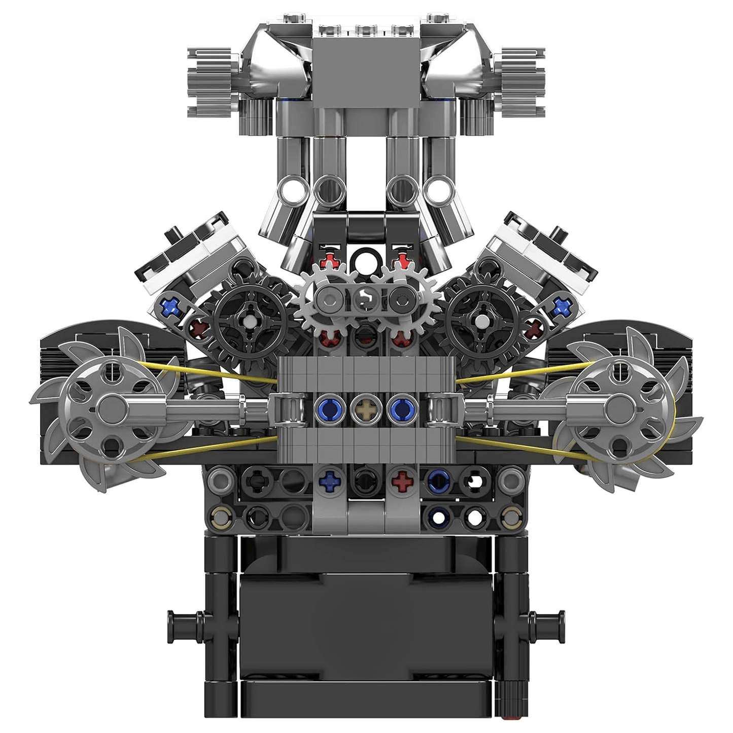 Motorised British Supercar V8 Engine 736pcs