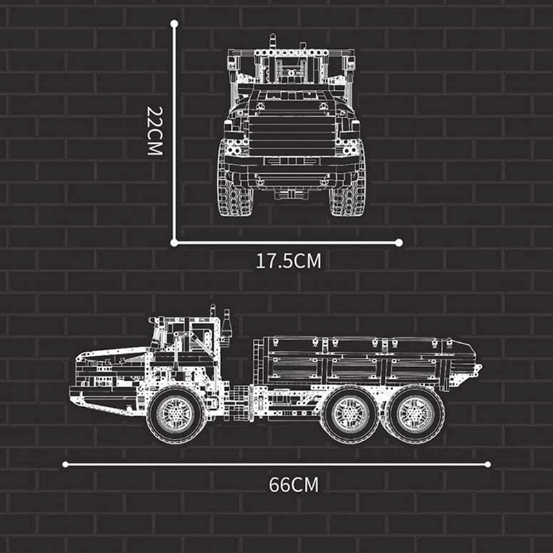 Articulated Dump Truck 1887pcs