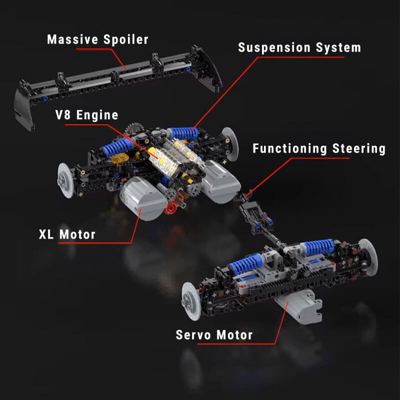 Remote Controlled 24h Endurance Car 2979pcs