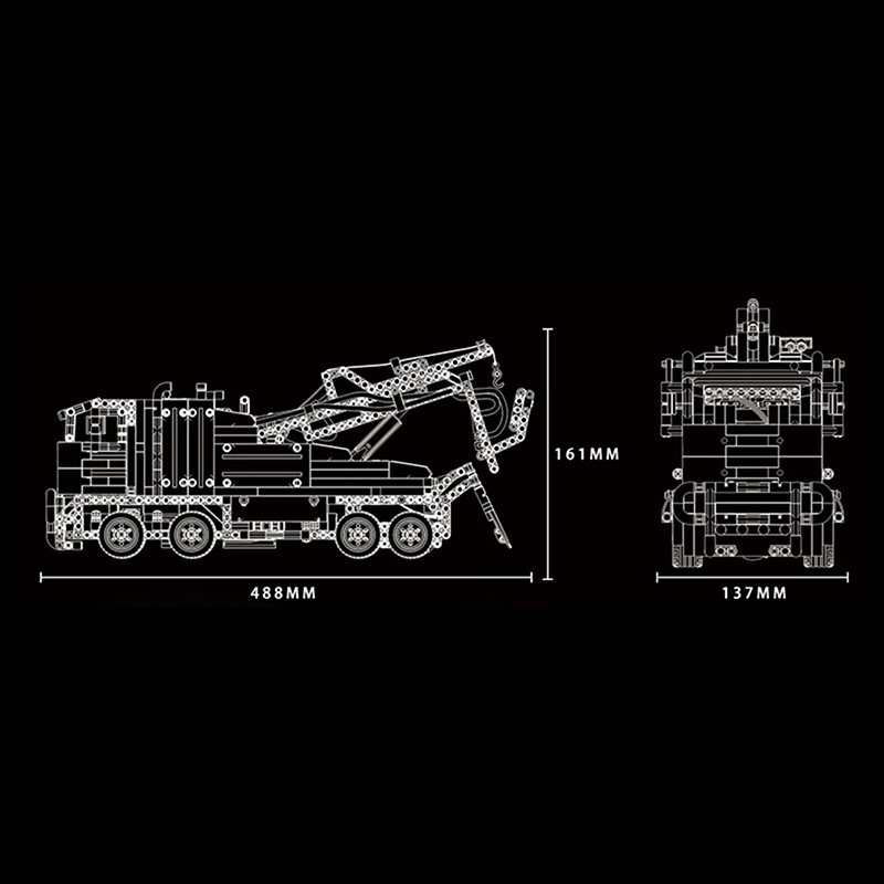 Remote Controlled Tow Truck 1497pcs