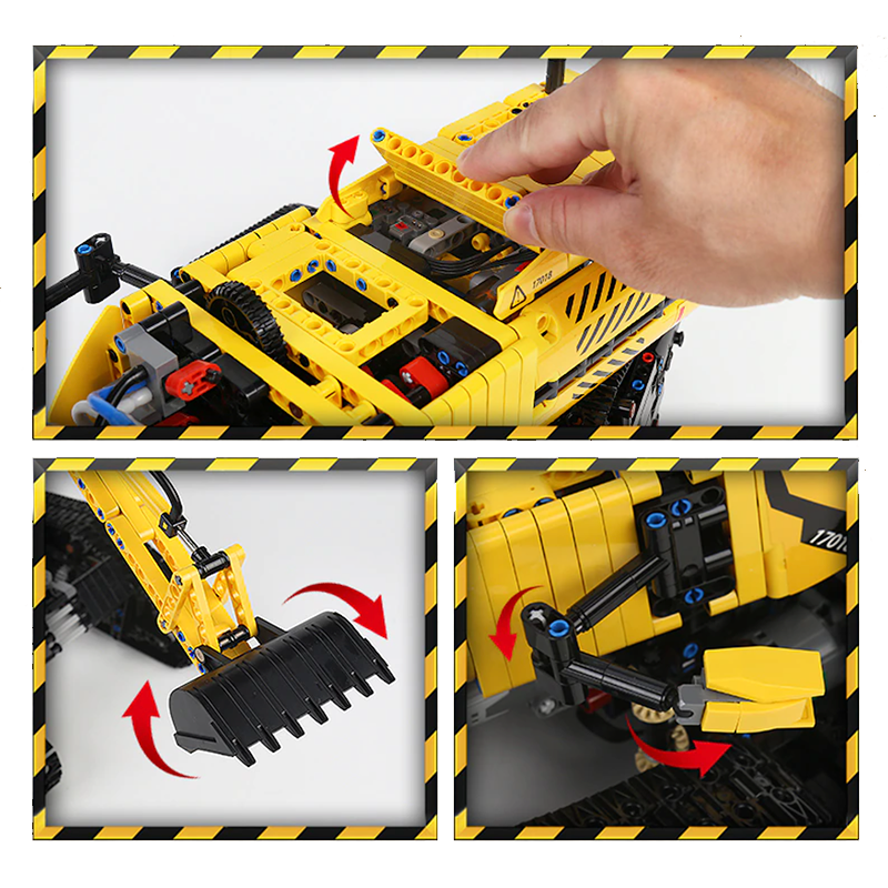 Remote Controlled Morphing Excavator 2236pcs