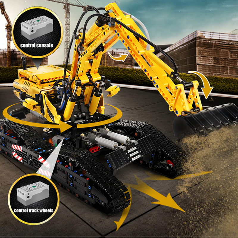 Remote Controlled Morphing Excavator 2236pcs