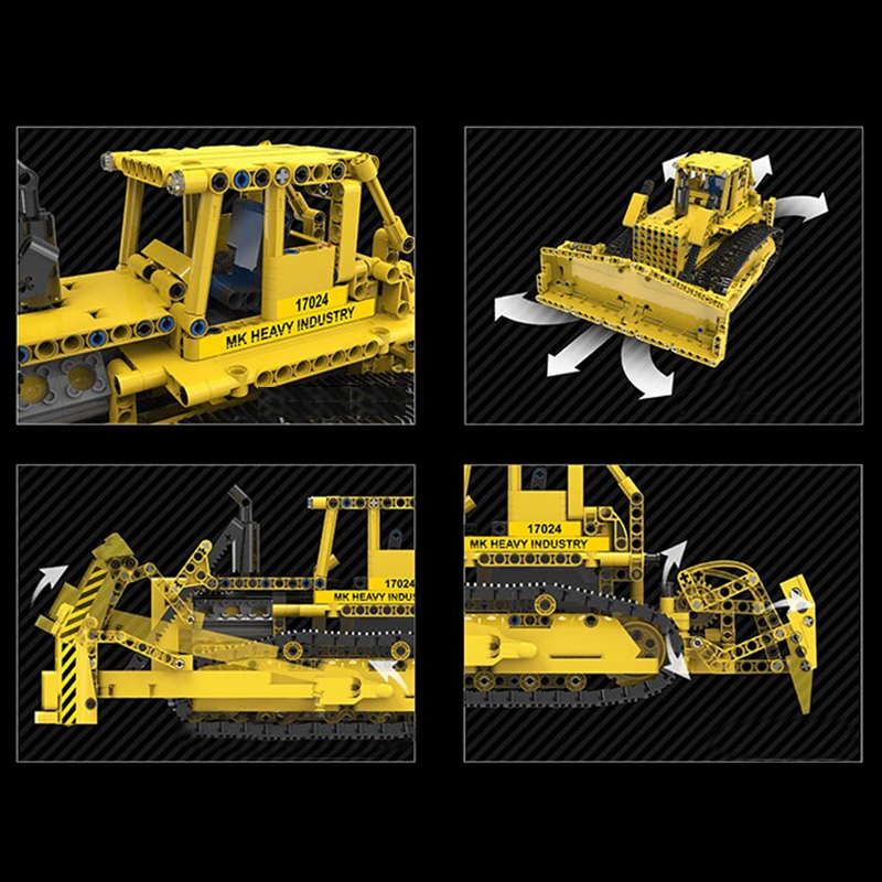 Remote Controlled Bulldozer 1002pcs