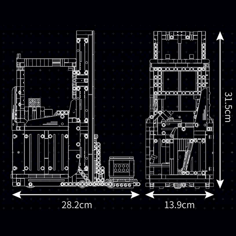 Remote Controlled Forklift 1505pcs