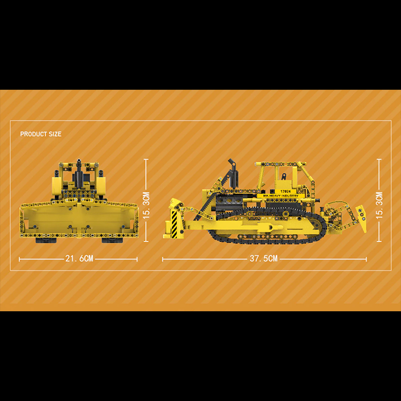 Remote Controlled Bulldozer 1002pcs