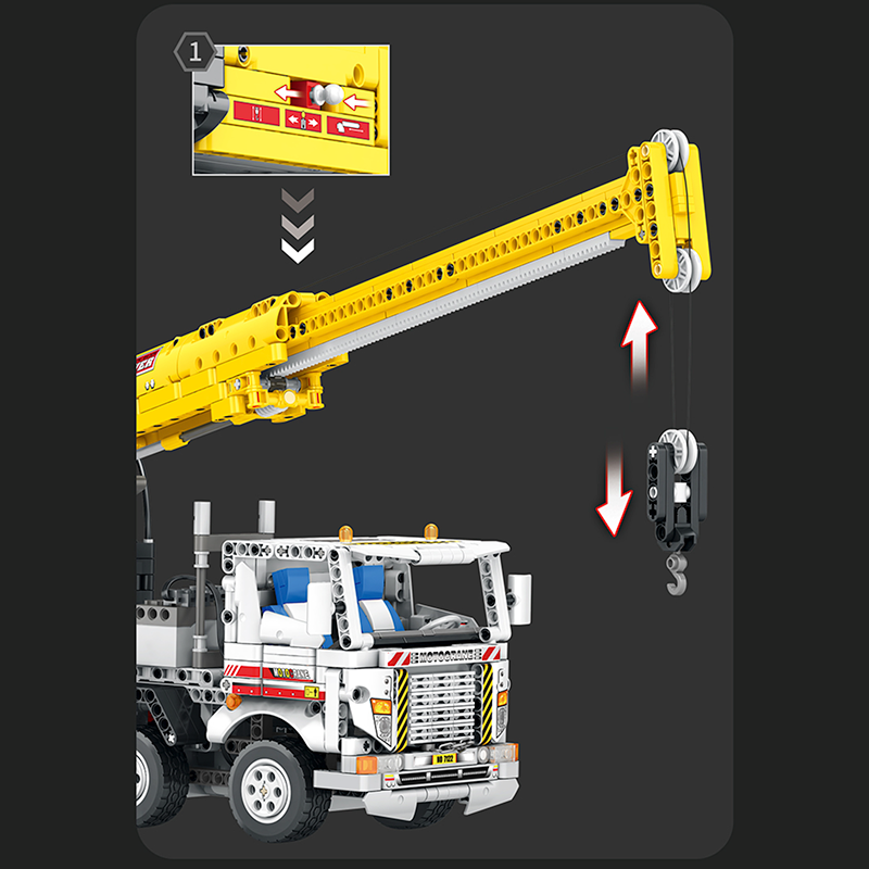 Remote Controlled Crane Truck 2205pcs