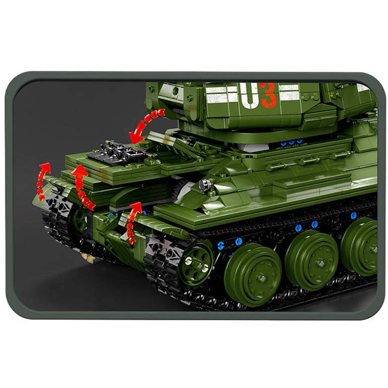 Remote Controlled T34 Tank 2051pcs