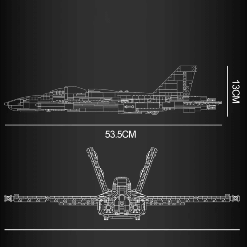 F18 Fighter Jet 1386pcs