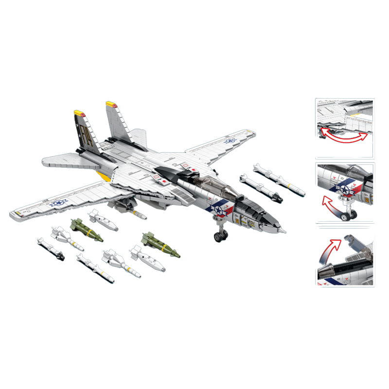 The Mega Fighter Jet Bundle 6247pcs