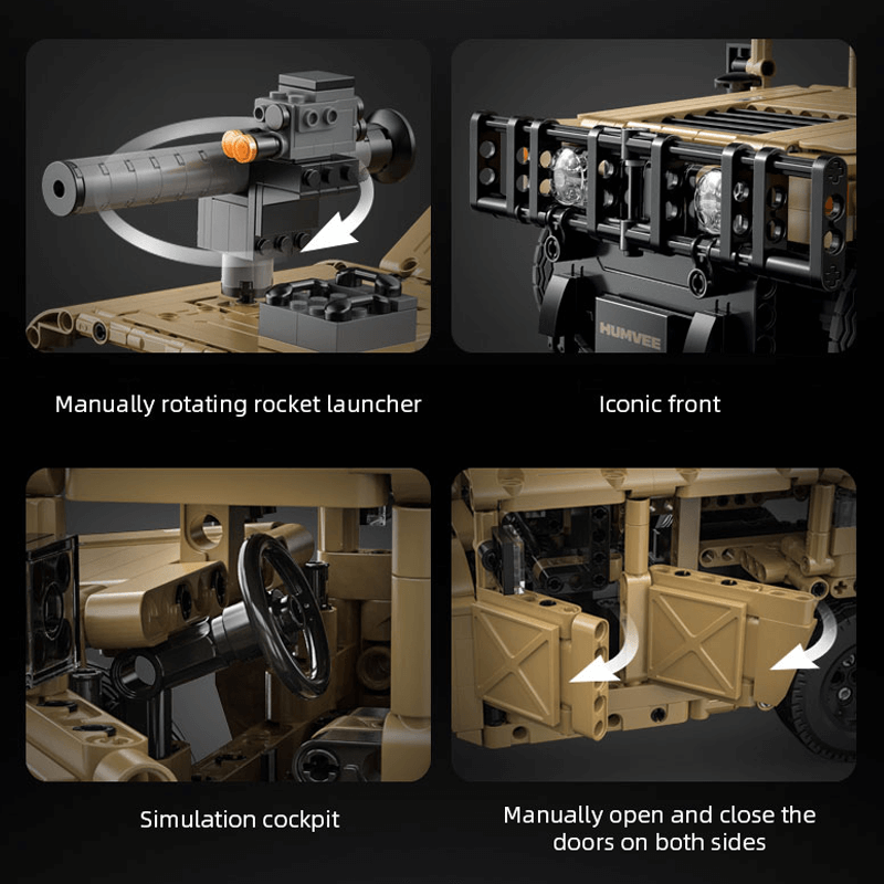 Remote Controlled Humvee 627pcs