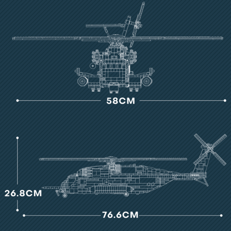 CH-53 Transport Helicopter 2191pcs