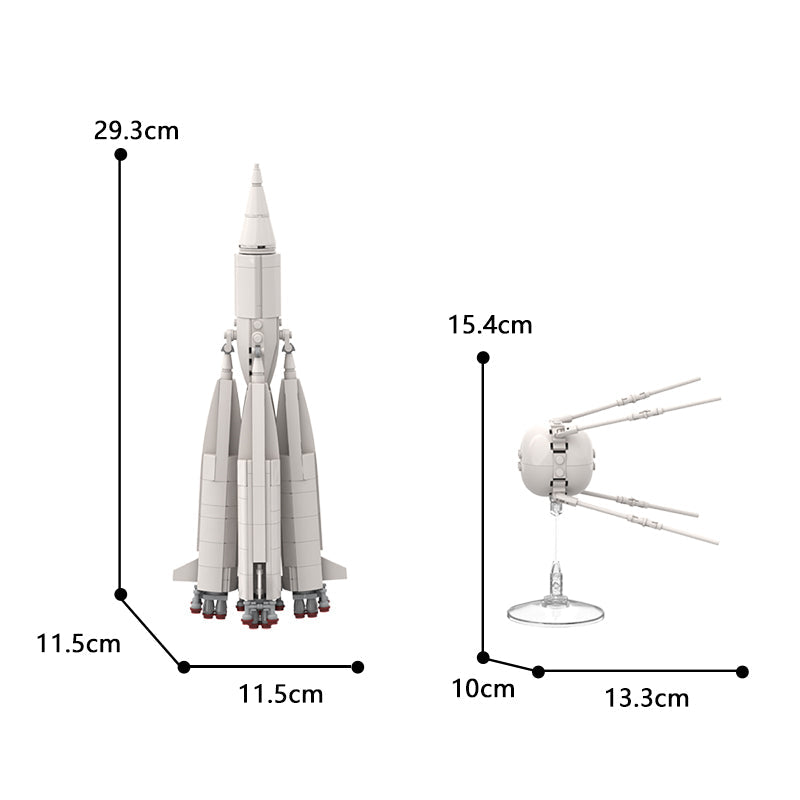 Sputnik 1 & R-7 rocket 8K71PS M1-1PS 541pcs