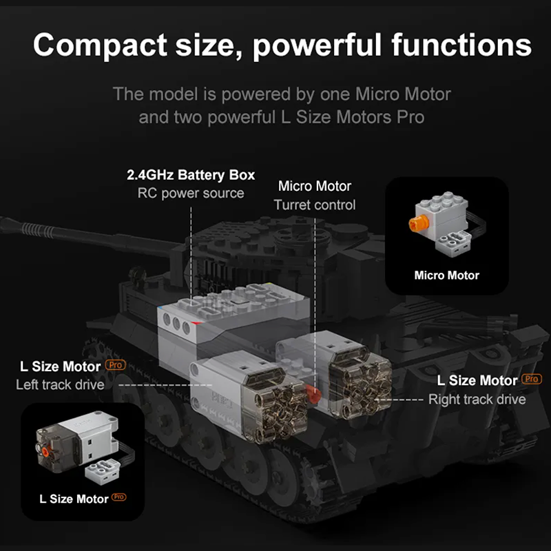 Remote Controlled Tank 925pcs